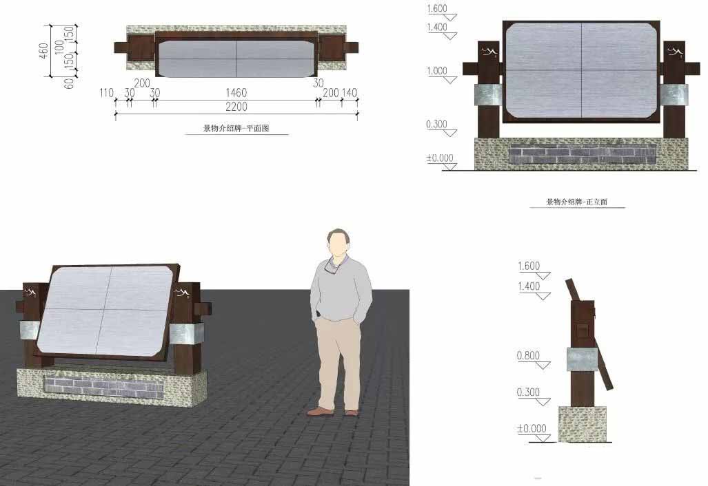 標識牌、景物介紹牌規劃設計 標識牌、景物介紹牌規劃設計