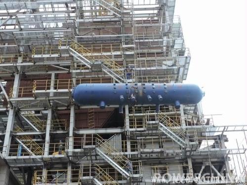 【電廠】德陽垃圾電站項(xiàng)目2號(hào)鍋爐汽包吊裝就位