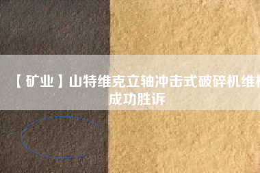 【礦業(yè)】山特維克立軸沖擊式破碎機維權成功勝訴