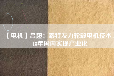 【電機(jī)】呂超:泰特發(fā)力輪轂電機(jī)技術(shù) 2018年國(guó)內(nèi)實(shí)現(xiàn)產(chǎn)業(yè)化