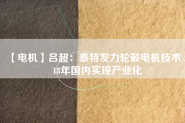 【電機(jī)】呂超:泰特發(fā)力輪轂電機(jī)技術(shù) 2018年國(guó)內(nèi)實(shí)現(xiàn)產(chǎn)業(yè)化