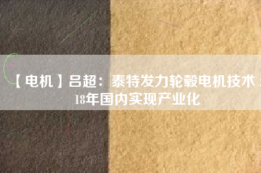 【電機(jī)】呂超:泰特發(fā)力輪轂電機(jī)技術(shù) 2018年國(guó)內(nèi)實(shí)現(xiàn)產(chǎn)業(yè)化